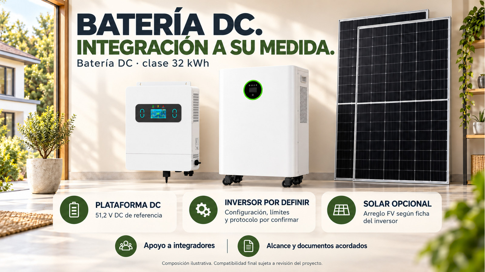 Selección y documentación de Batería DC · clase 32 kWh