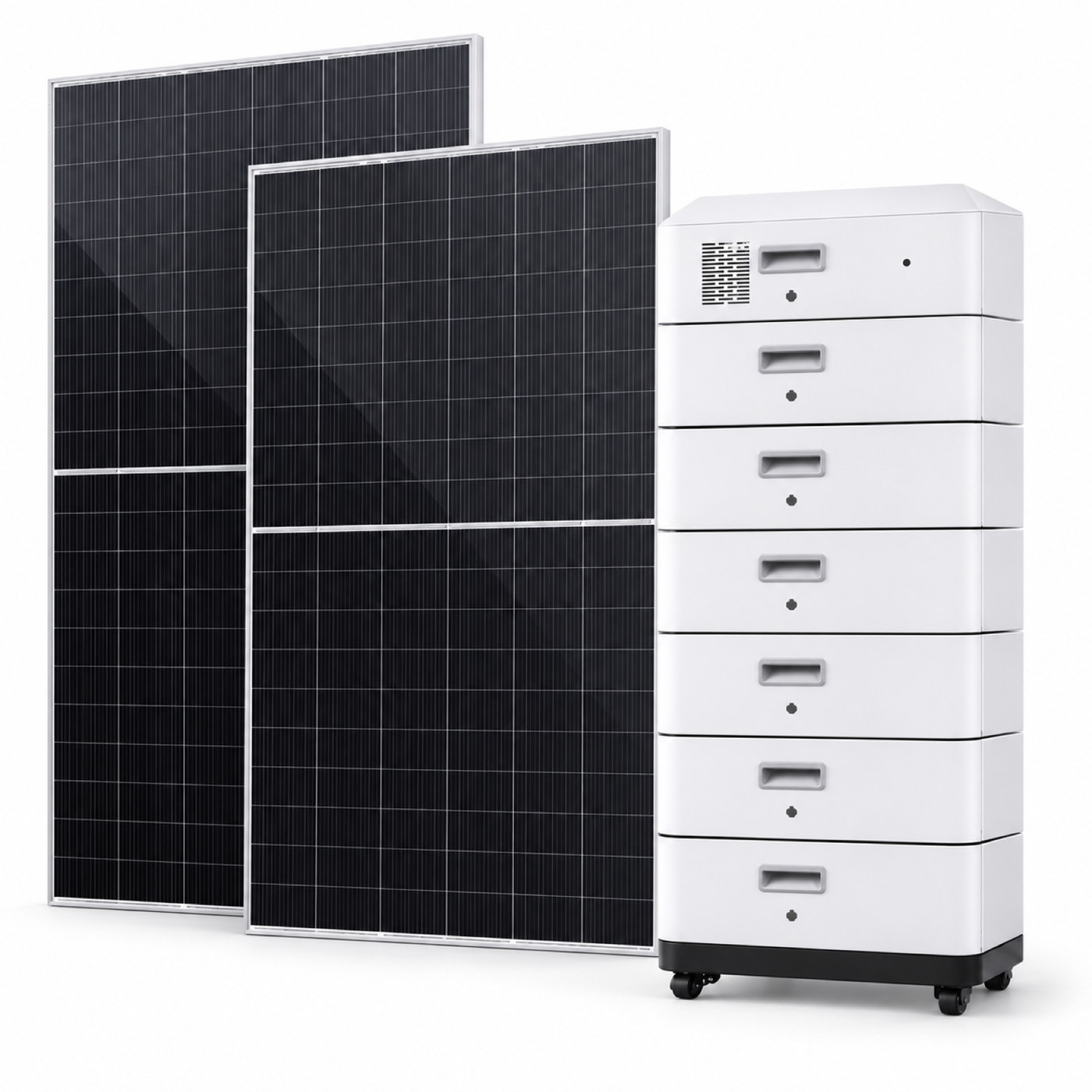 Composición ilustrativa de ESS integrado · clase 30 kWh