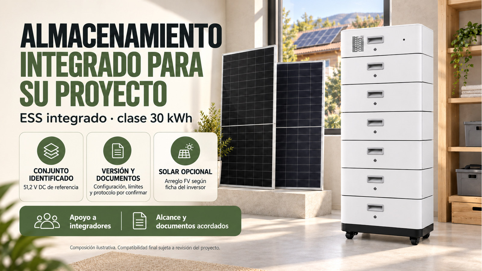 Selección y documentación de ESS integrado · clase 30 kWh