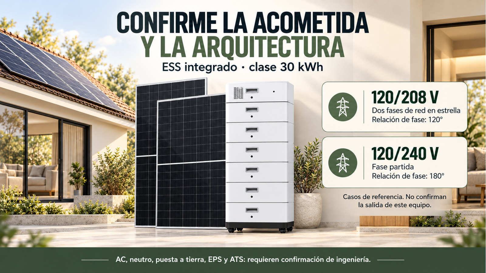 Selección y documentación de ESS integrado · clase 30 kWh