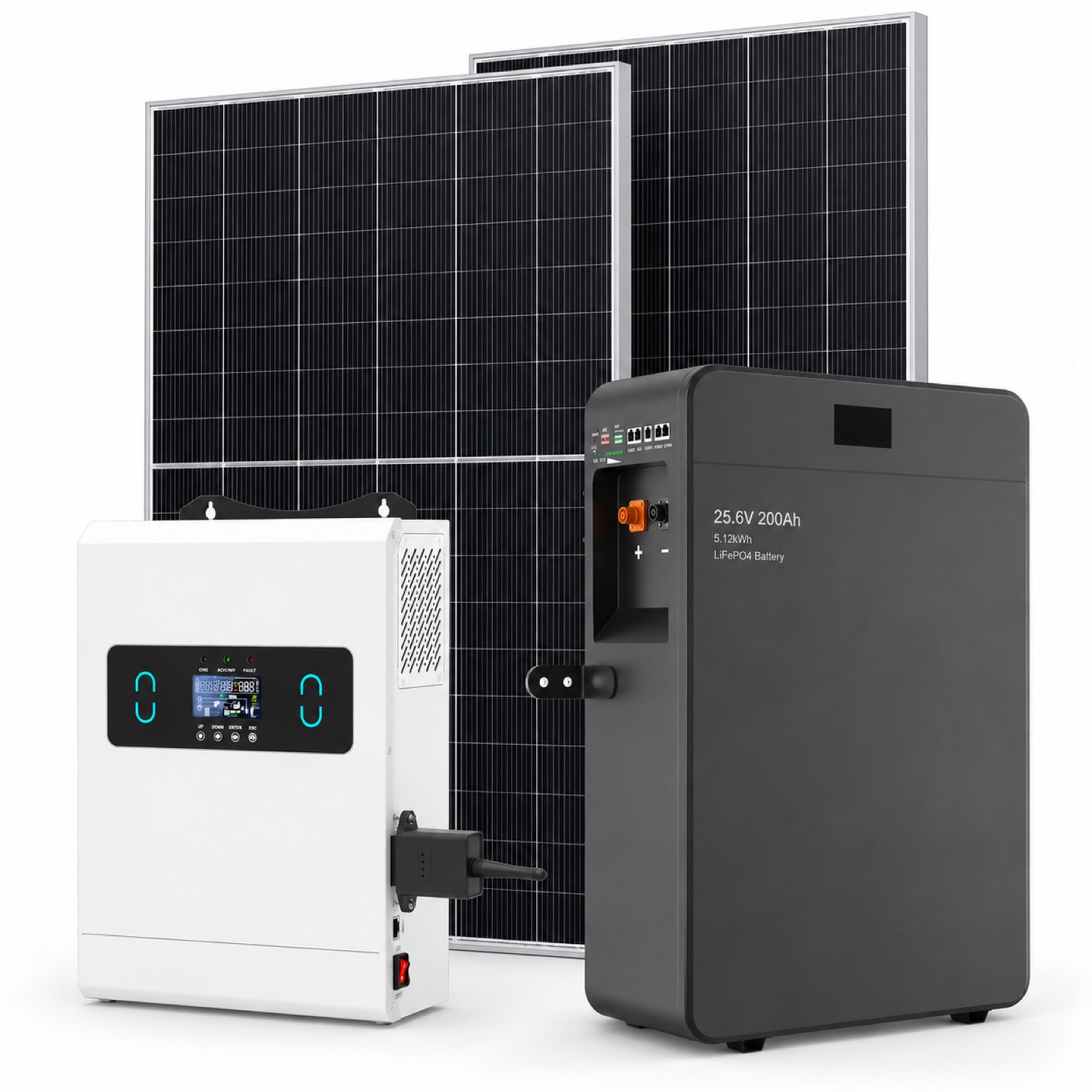 Composición ilustrativa de Batería DC 24 V · clase 5 kWh