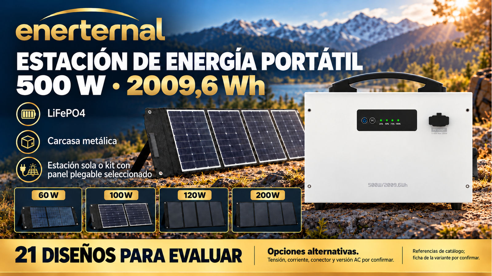 500 W · 2009,6 Wh