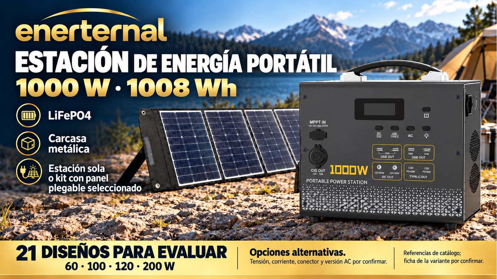 1000 W · 1008 Wh