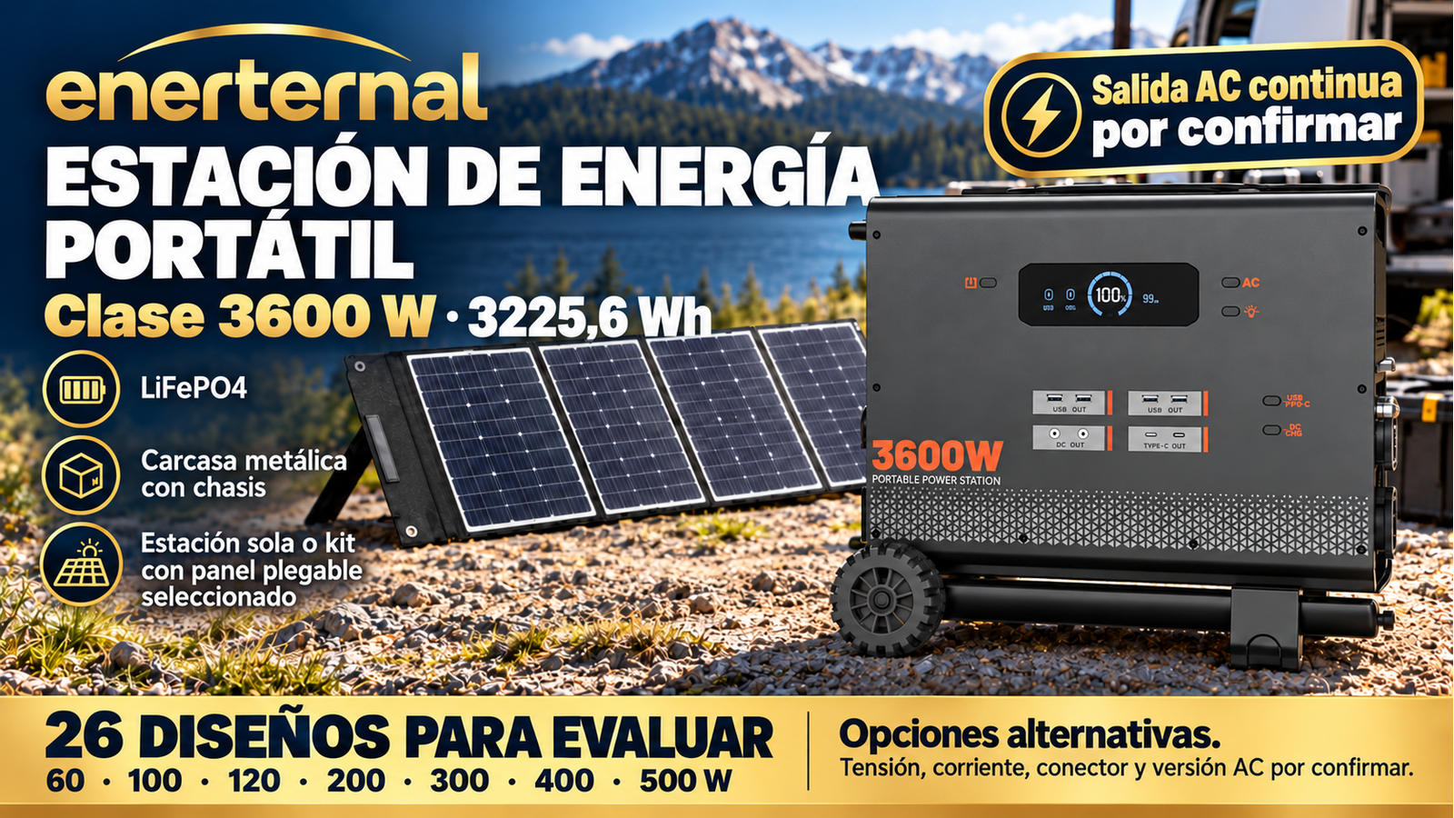 Clase 3600 W · 3225,6 Wh