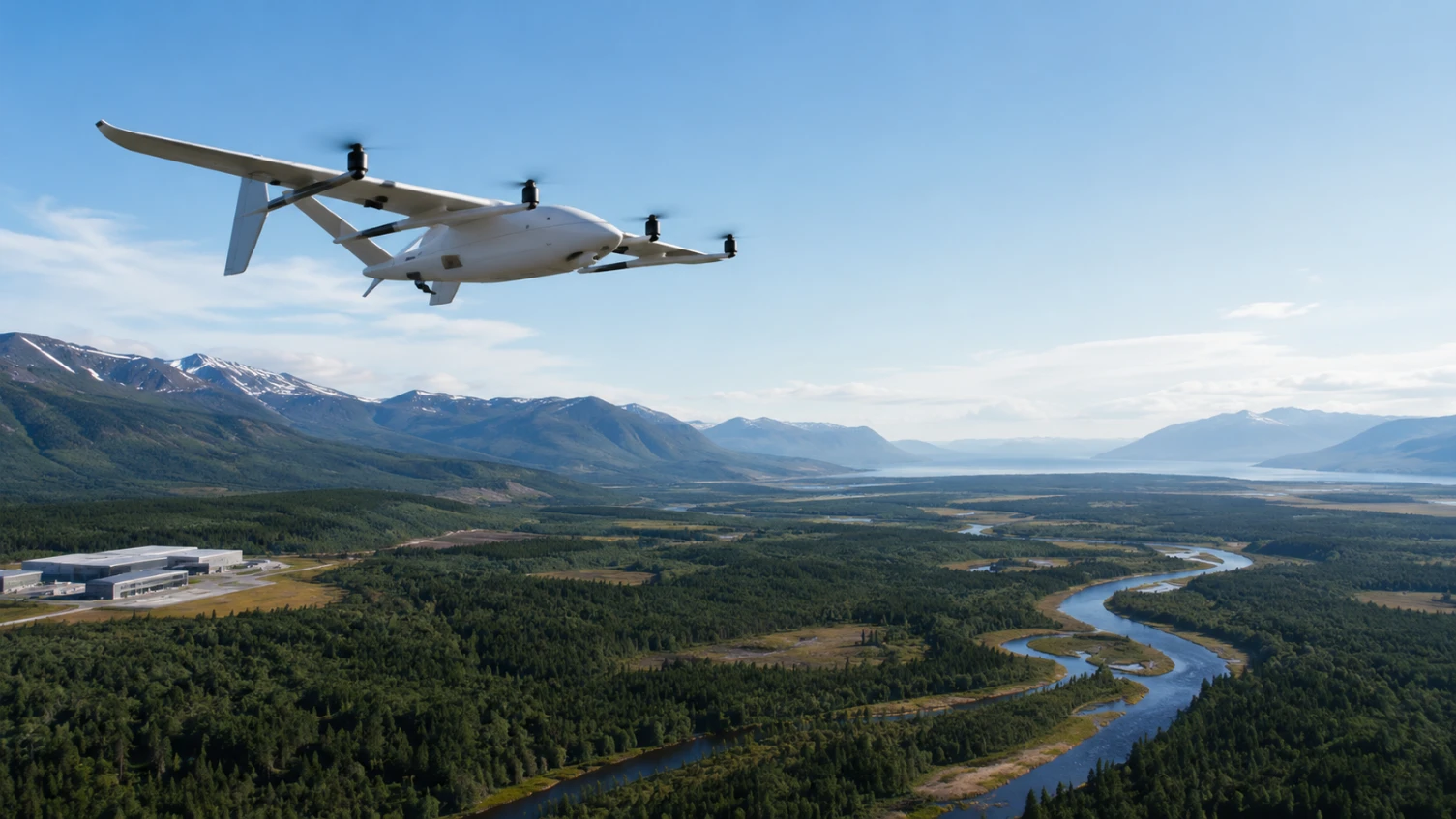 Aplicación de baterías para drones VTOL de largo alcance