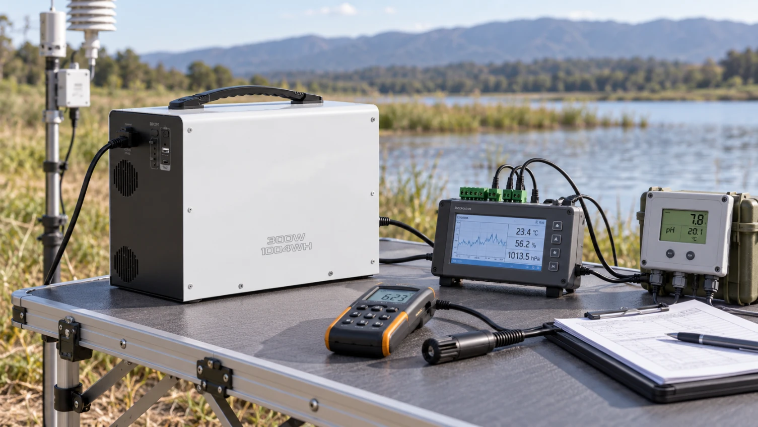Energía portátil para instrumentos de campo y equipos de topografía