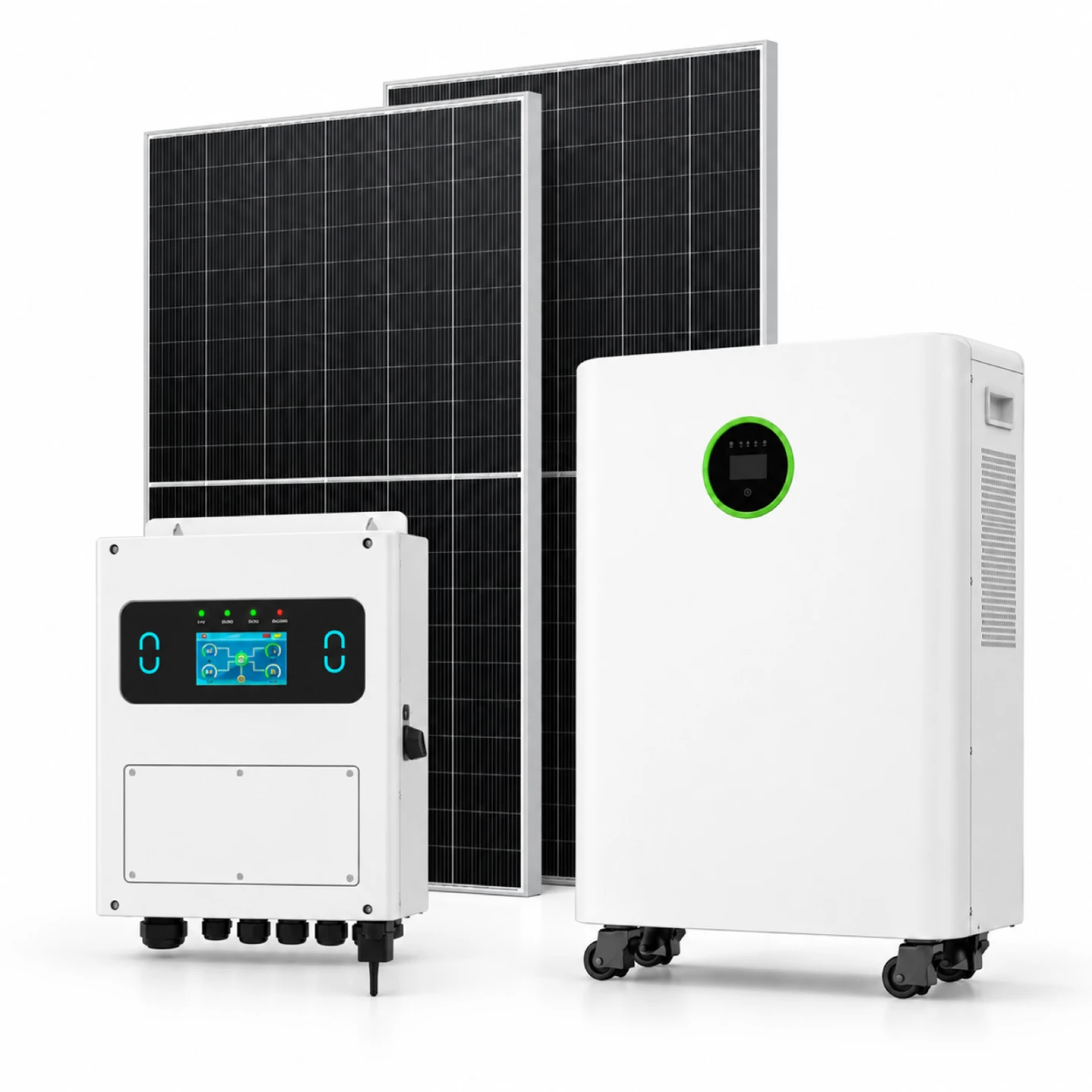 51.2V 314Ah / 16.08kWh Batería LiFePO4 de suelo: opciones de configuración del kit